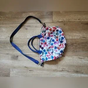 Longchamp Bags Longchamp Le Pliage Neo Fantaisie Colorful Marble Polka Dot Crossbody Bag France Poshmark